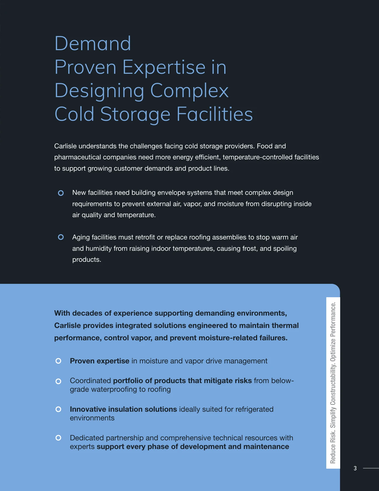 Preserving cold storage through innovative building solutions: the cold storage brochure, page 3