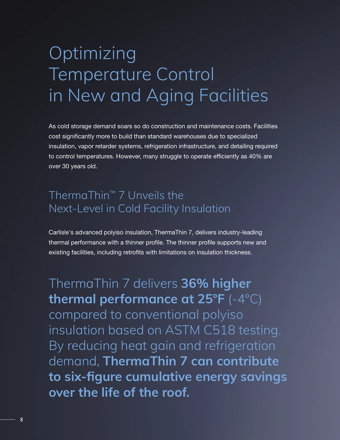 Preserving cold storage through innovative building solutions: the cold storage brochure, page 8