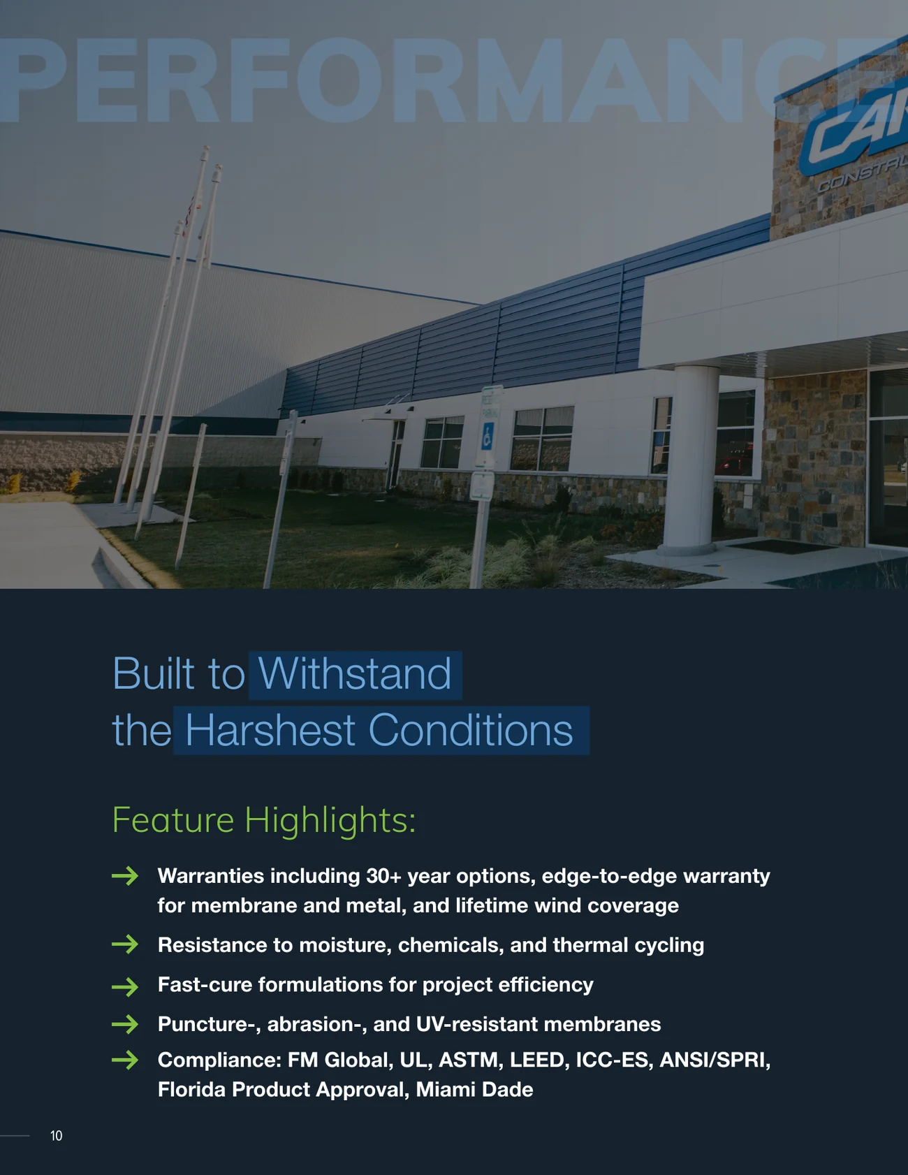Building the future of data centers: the Carlisle data centers brochure, page 10