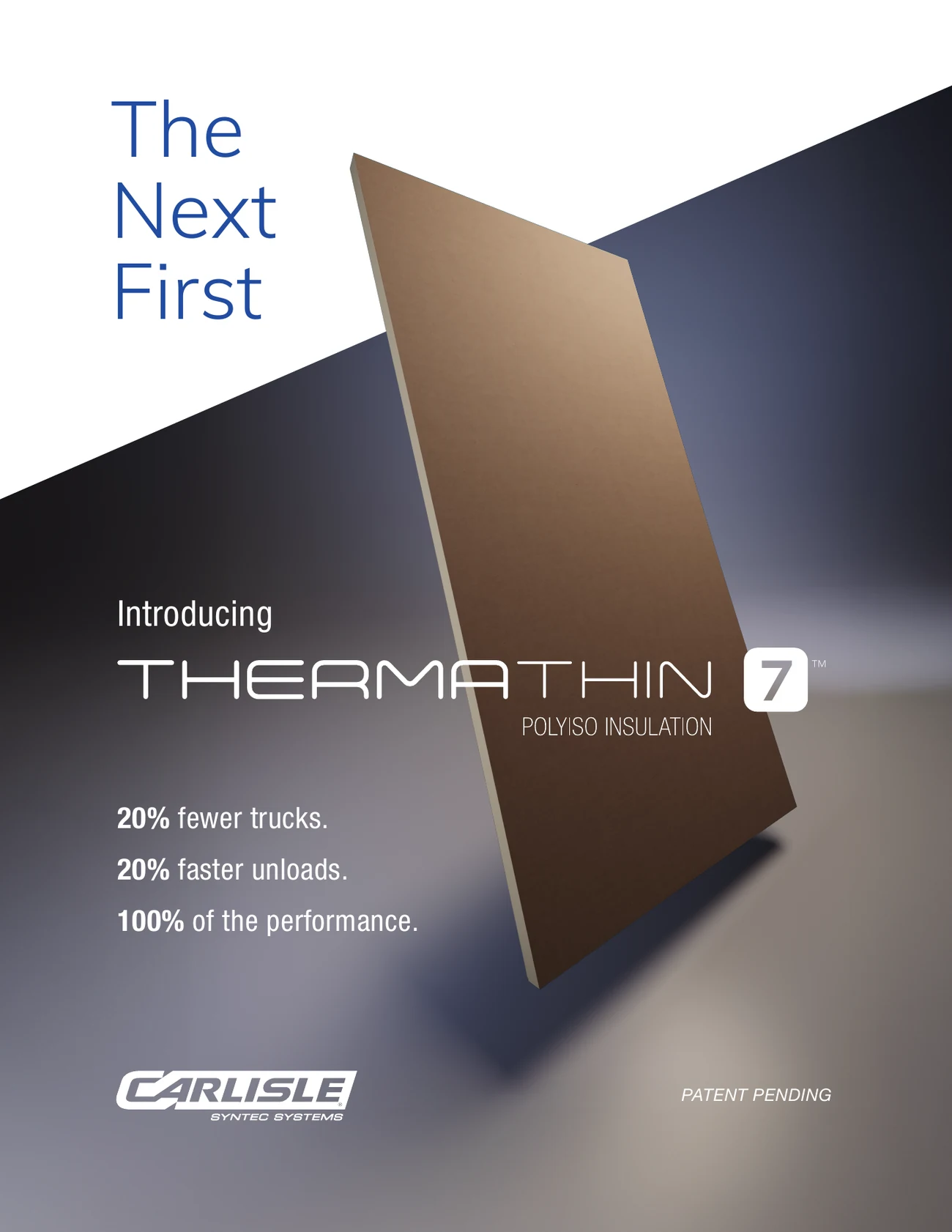 The next first: the ThermaThin 7 brochure, page 1