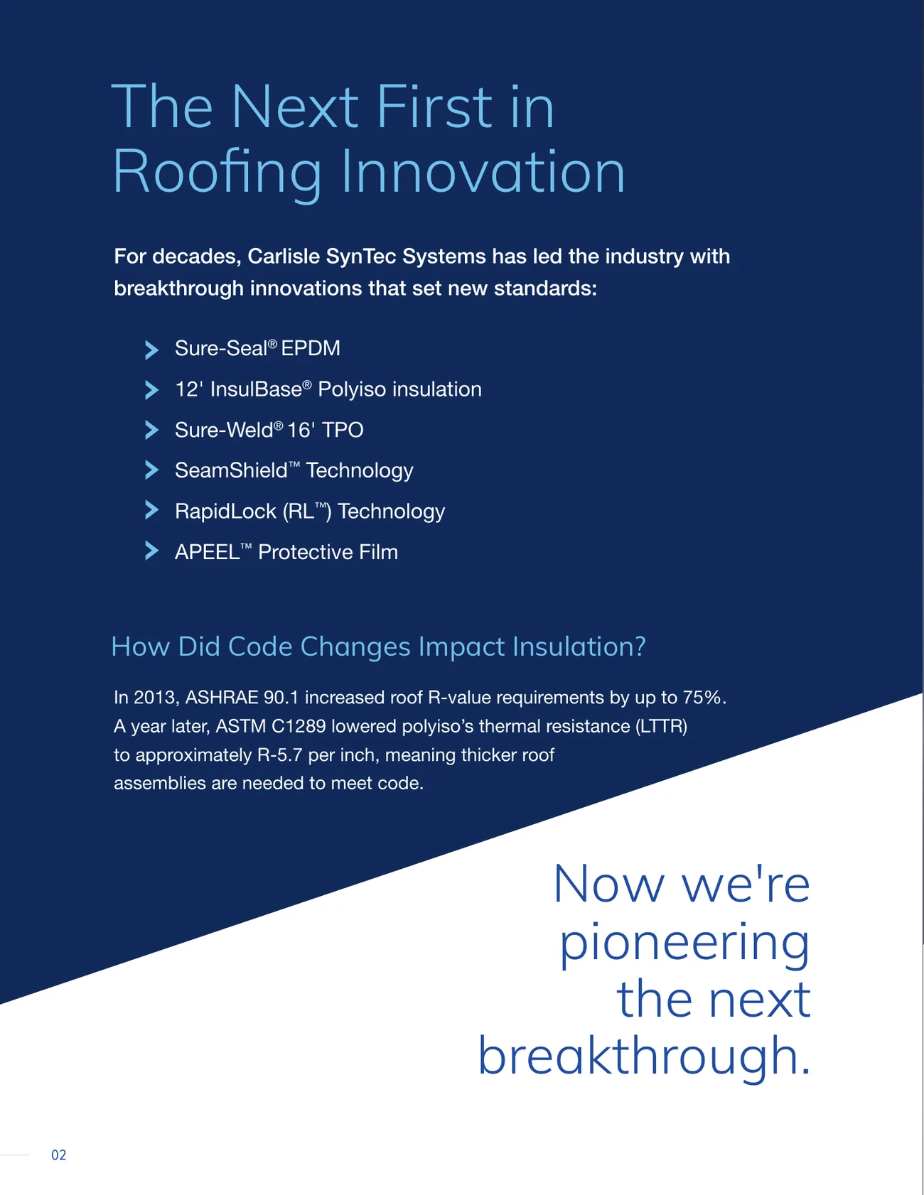 The next first: the ThermaThin 7 brochure, page 2