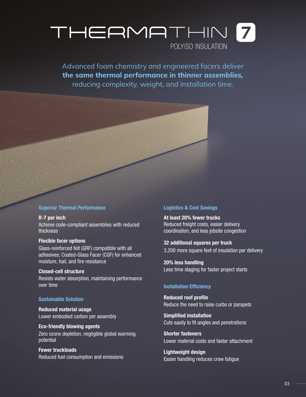 The next first: the ThermaThin 7 brochure, page 3