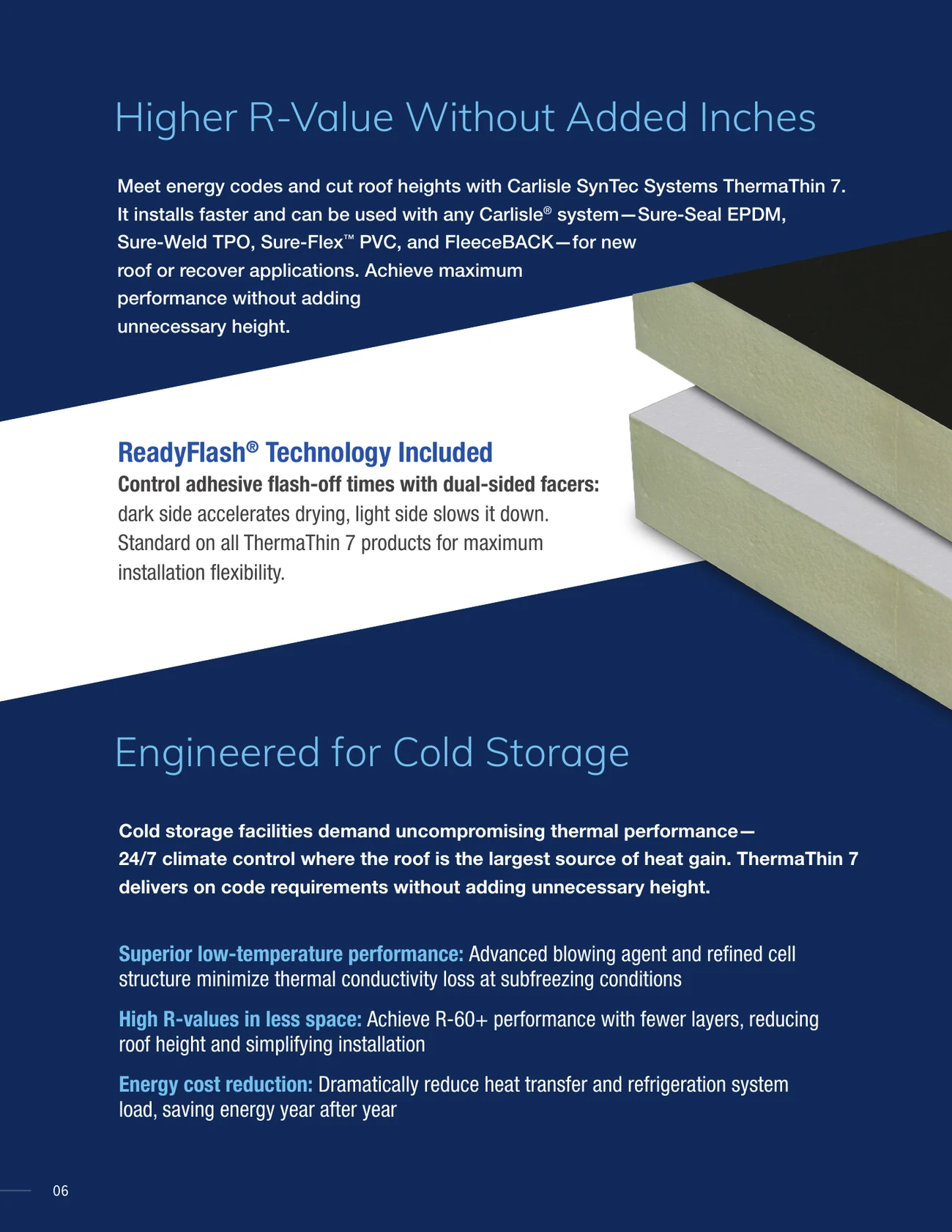 The next first: the ThermaThin 7 brochure, page 6