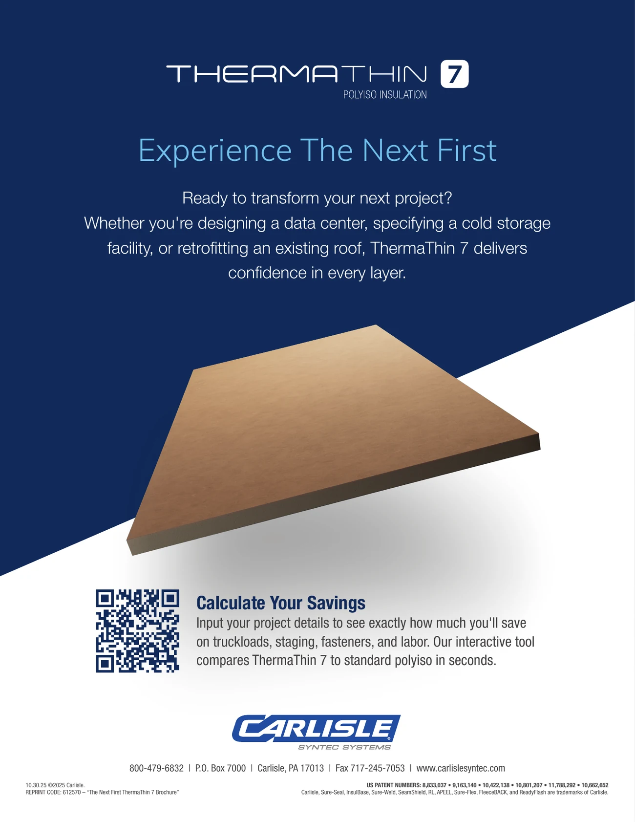 The next first: the ThermaThin 7 brochure, page 8