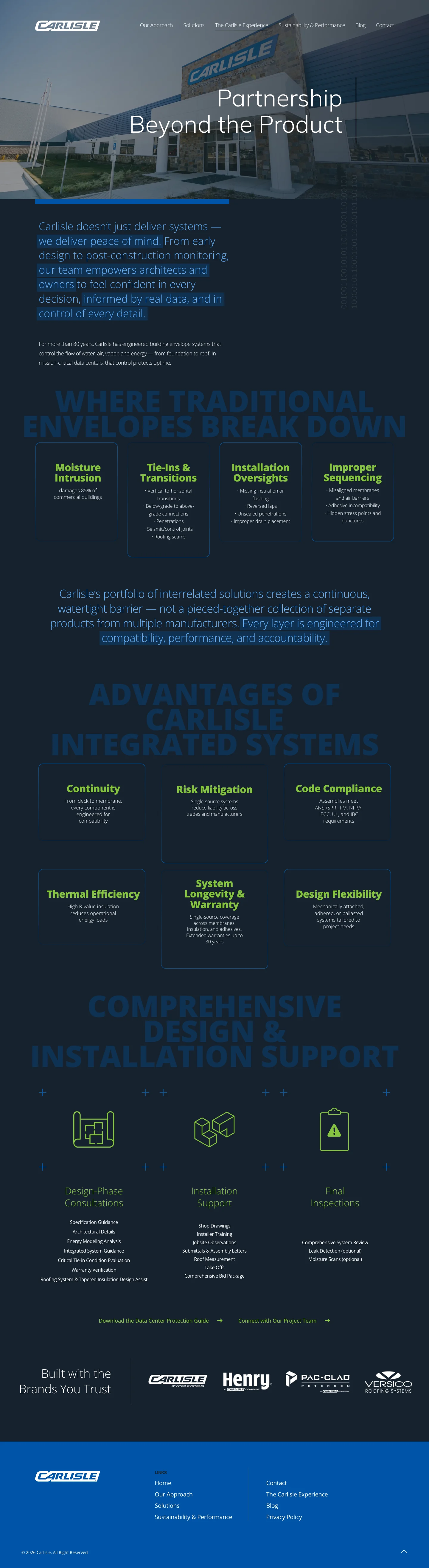 The Carlisle Experience: design and installation support