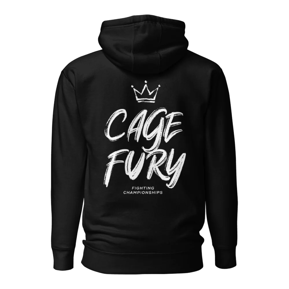 Cage Fury, back hoodie