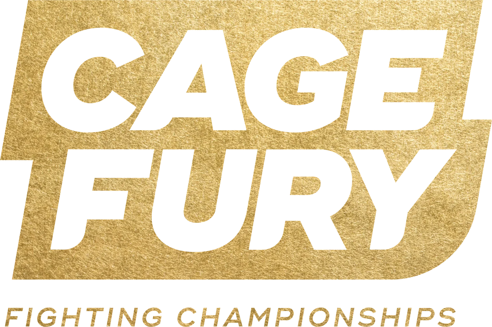The Cage Fury Fighting Championships logo in gold