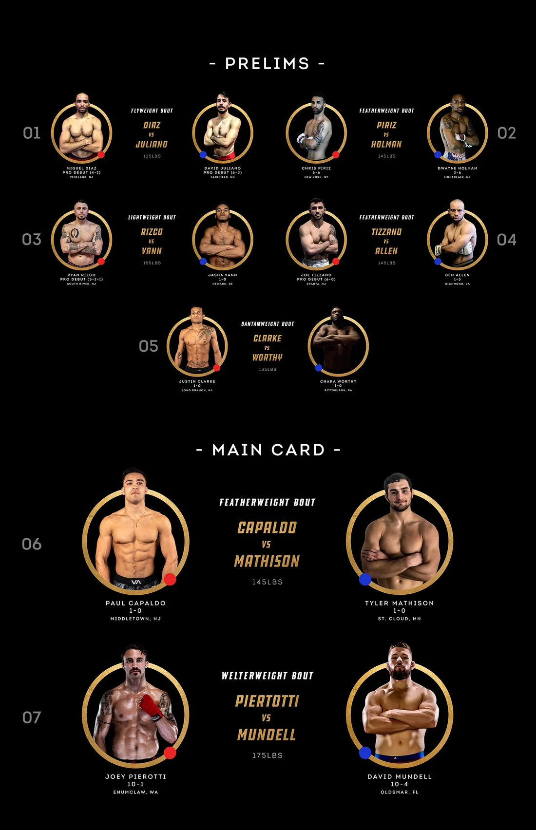Program, inside left: the prelims