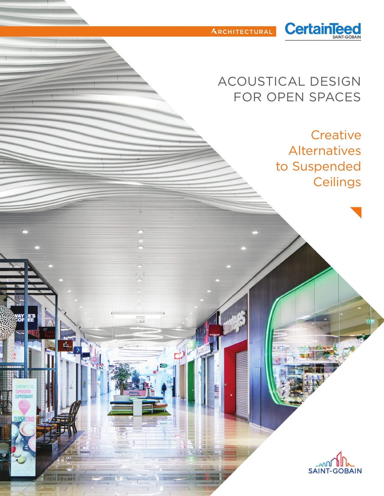 Acoustical design for open spaces brochure, page 1