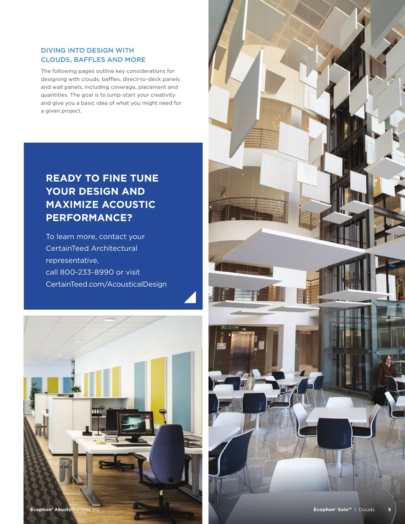 Acoustical design for open spaces brochure, page 5