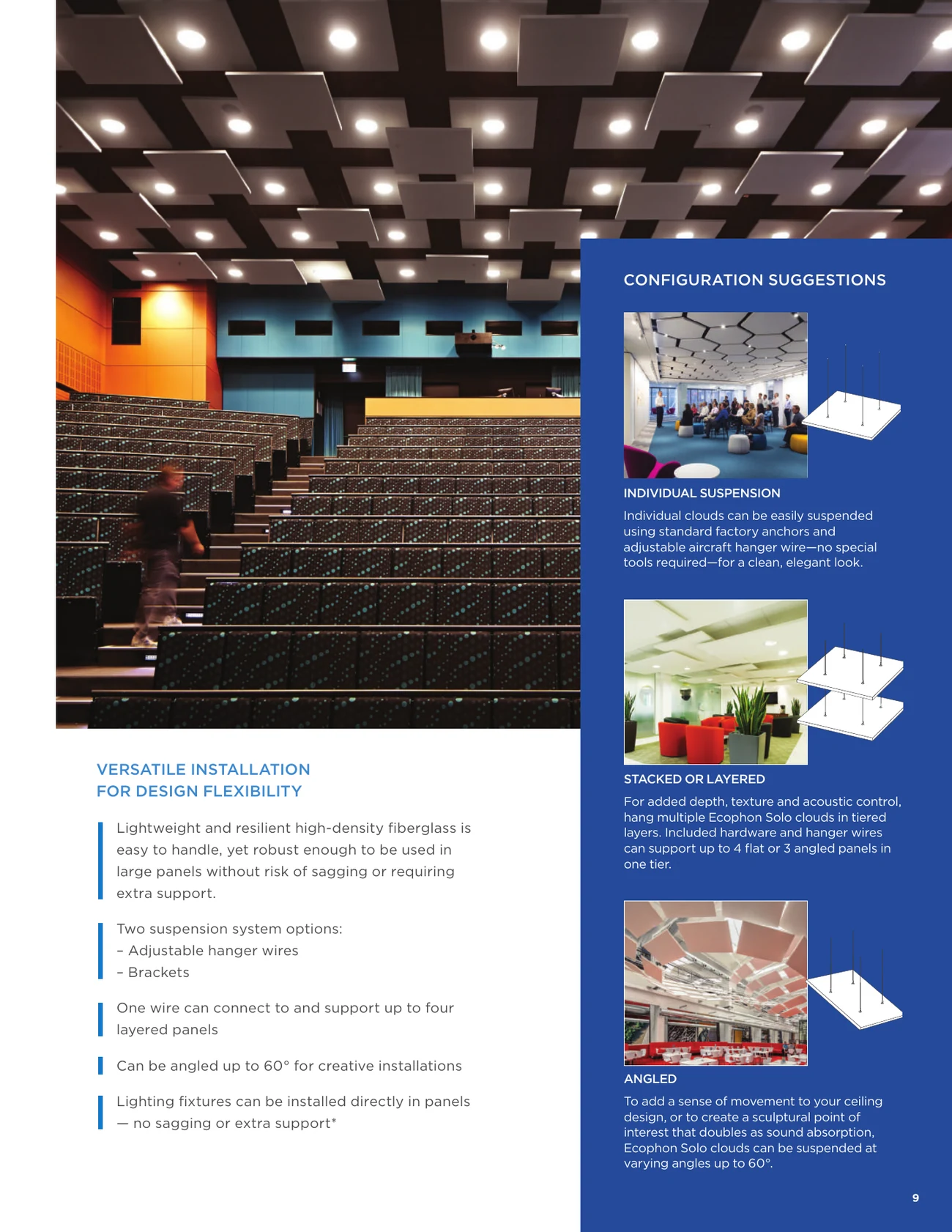 Acoustical design for open spaces brochure, page 9