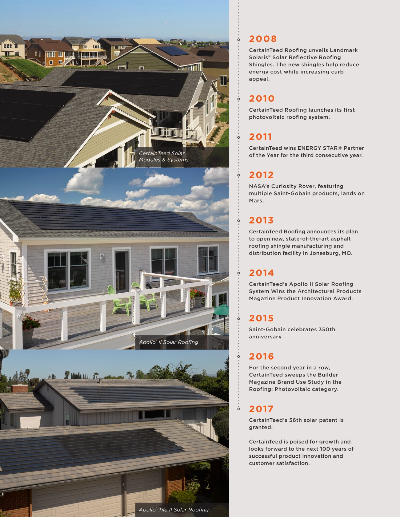 The future built on history: the solar brochure, page 7