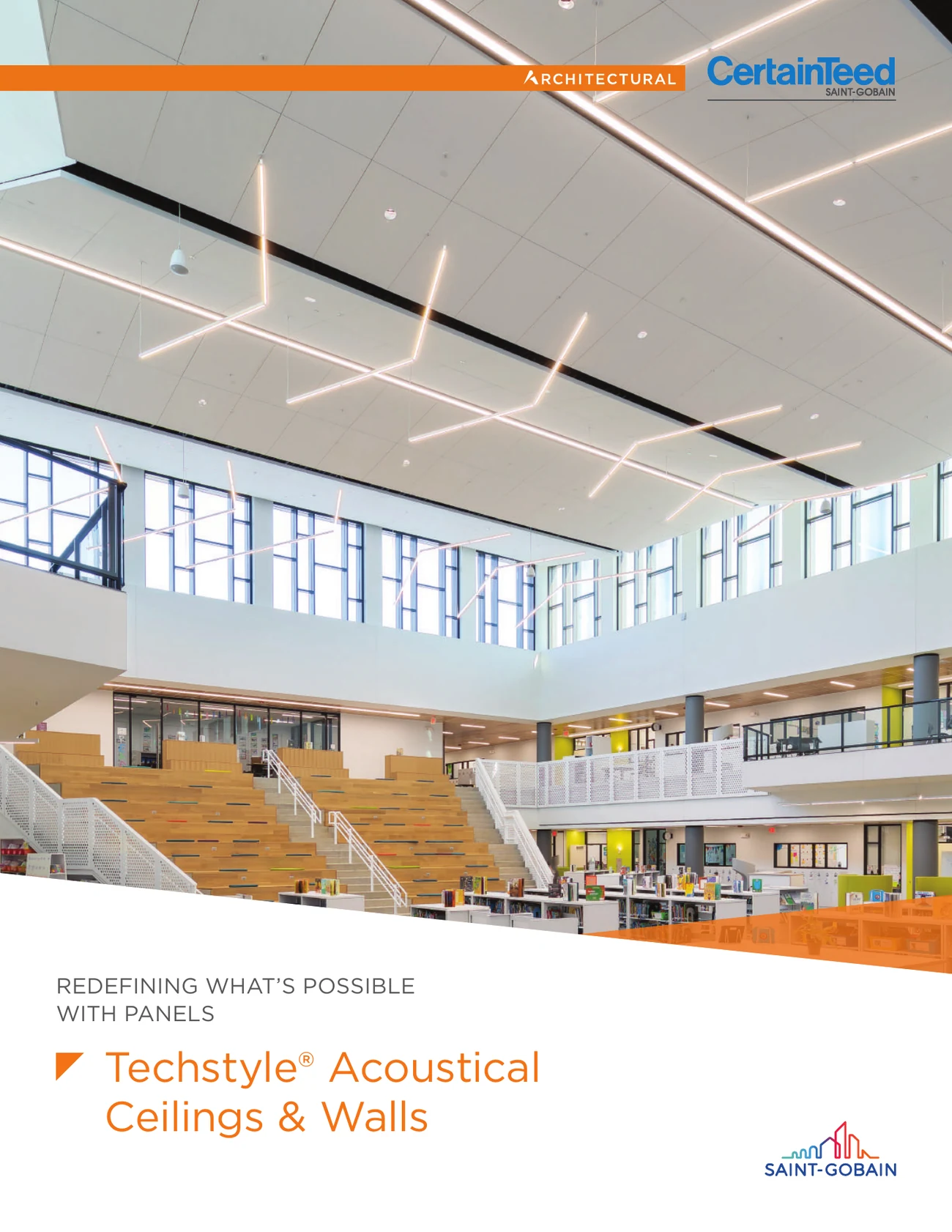Techstyle acoustical ceilings and walls brochure, page 1