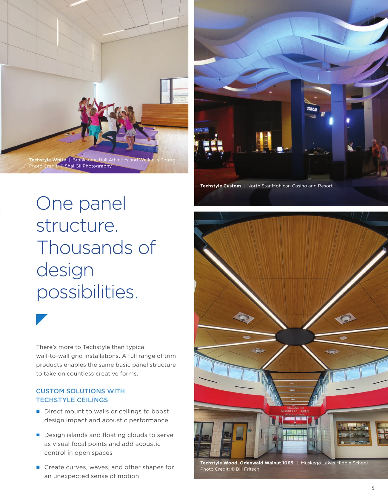 Techstyle acoustical ceilings and walls brochure, page 5