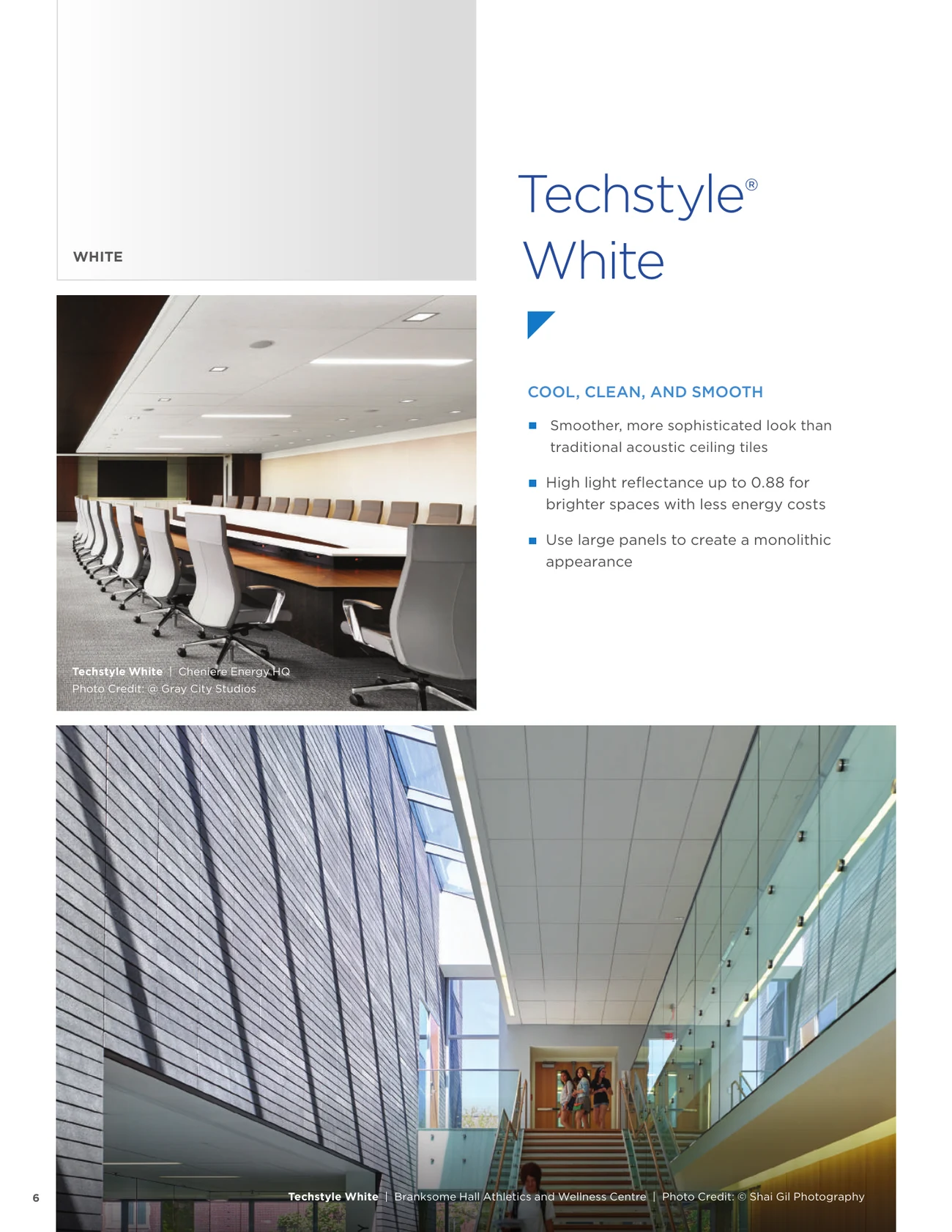 Techstyle acoustical ceilings and walls brochure, page 6