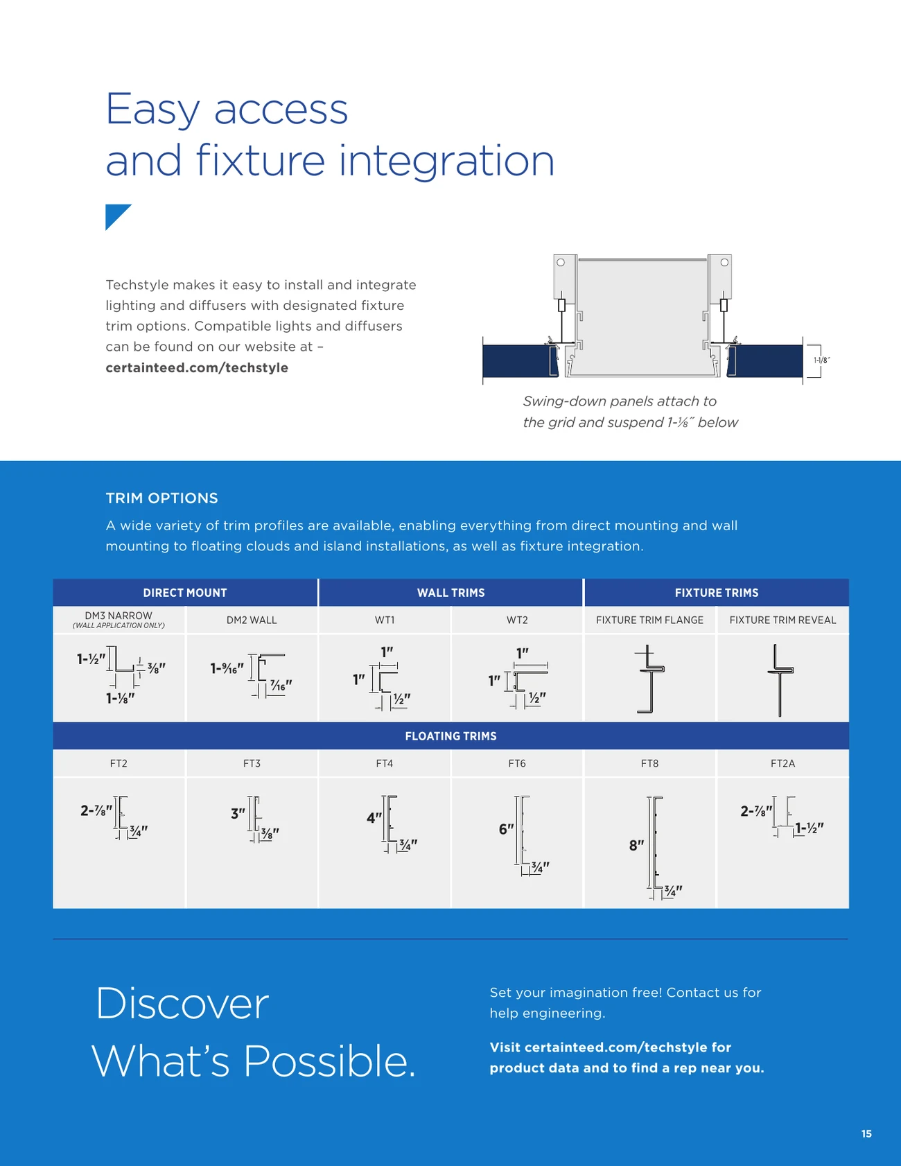 Techstyle acoustical ceilings and walls brochure, page 15