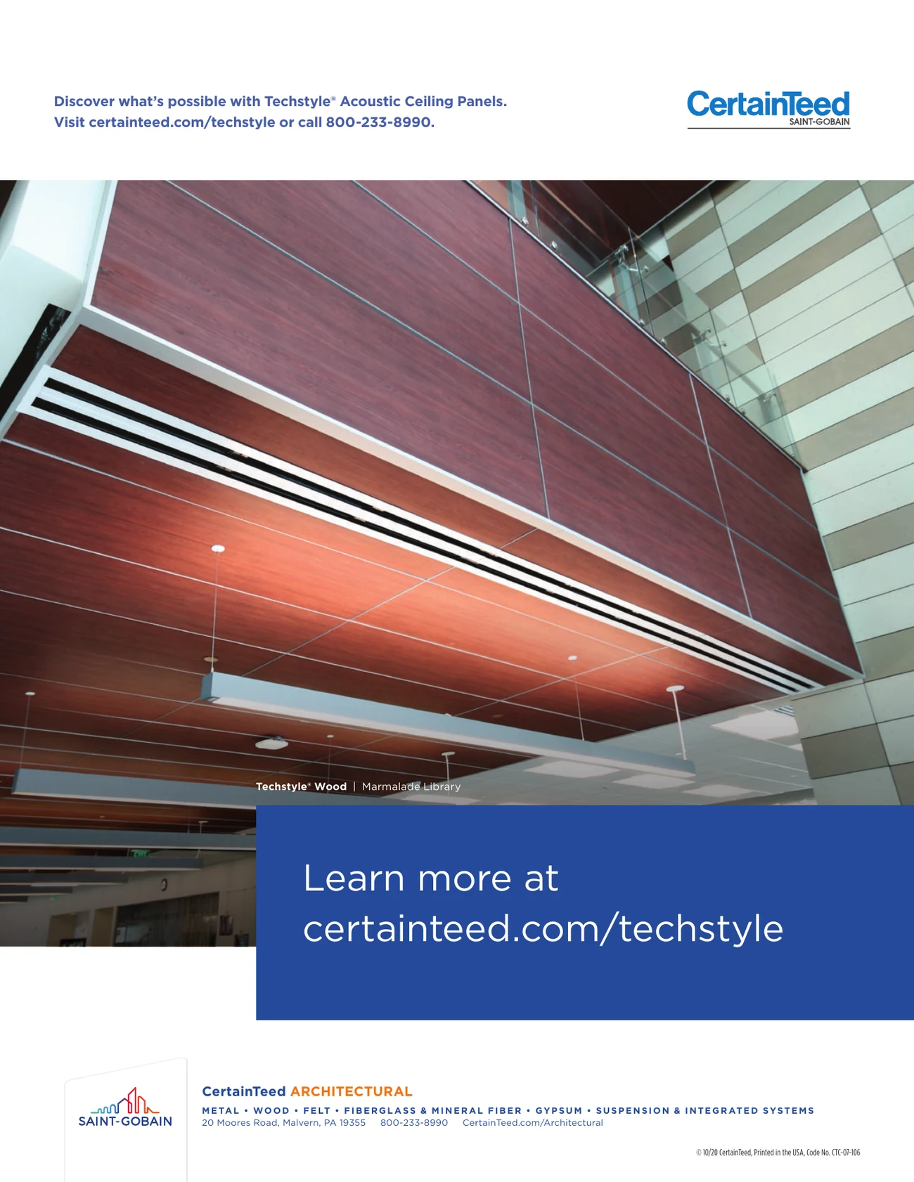 Techstyle acoustical ceilings and walls brochure, page 16