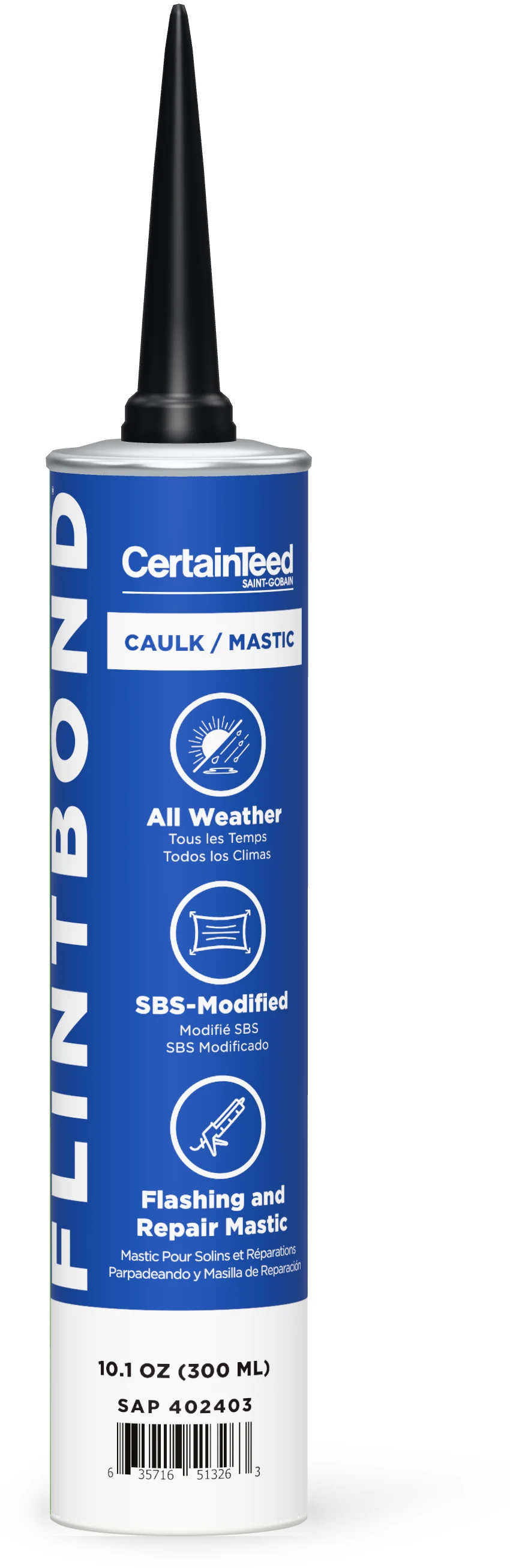 FlintBond caulk, 10.1 ounces