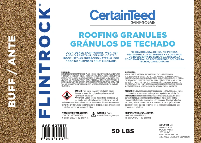 The FlintRock label, flat