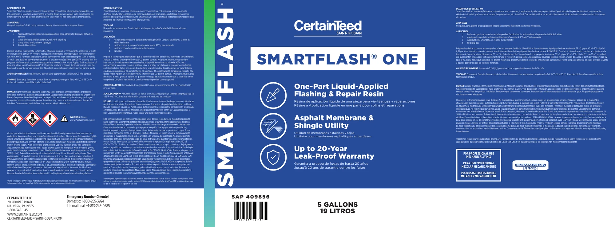 The SmartFlash label, flat