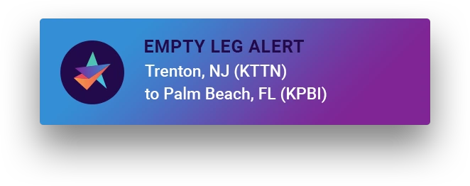 An empty leg alert: Trenton to Palm Beach