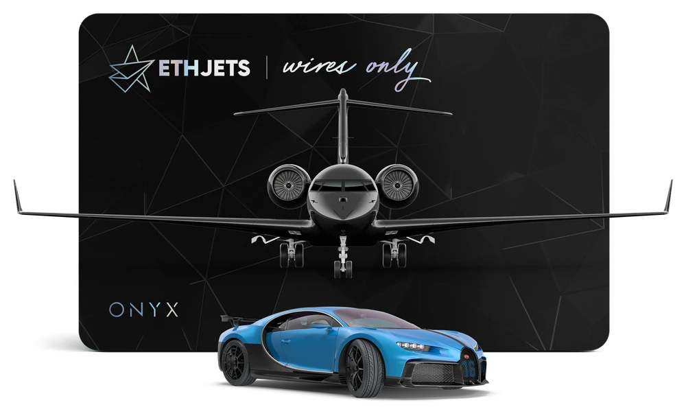 The Onyx pass NFT: the card, its jet and its car