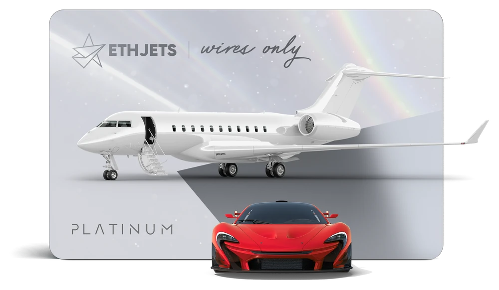 The Platinum pass NFT: the card, its jet and its car