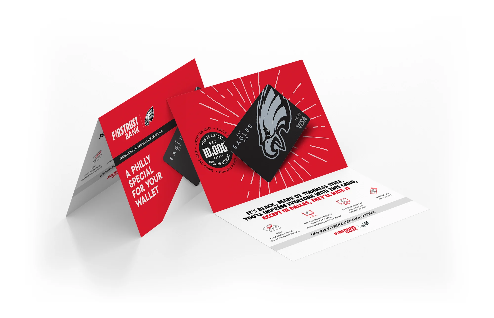 The Eagles checking mailer: a Philly special for your wallet