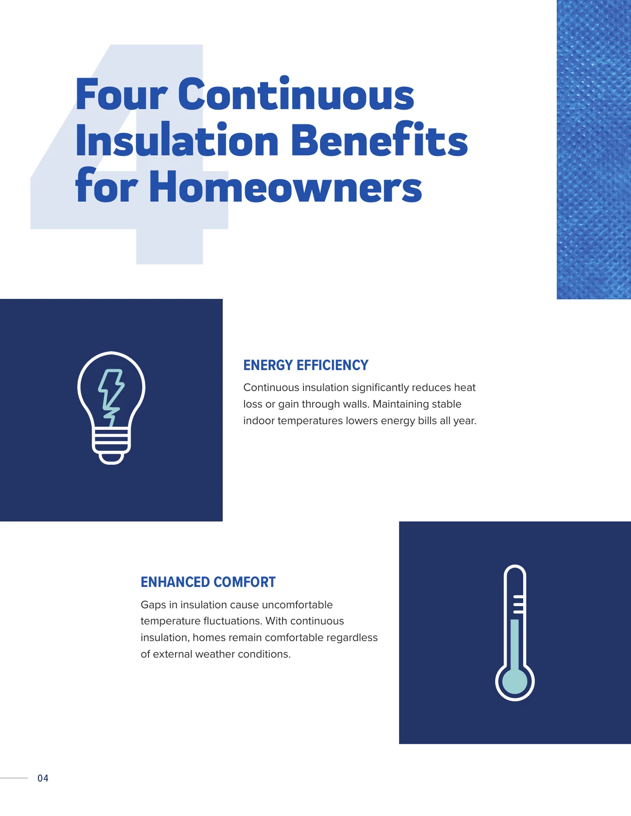 Continuous insulation, the key to building comfort and energy efficiency: the wall system brochure, page 4