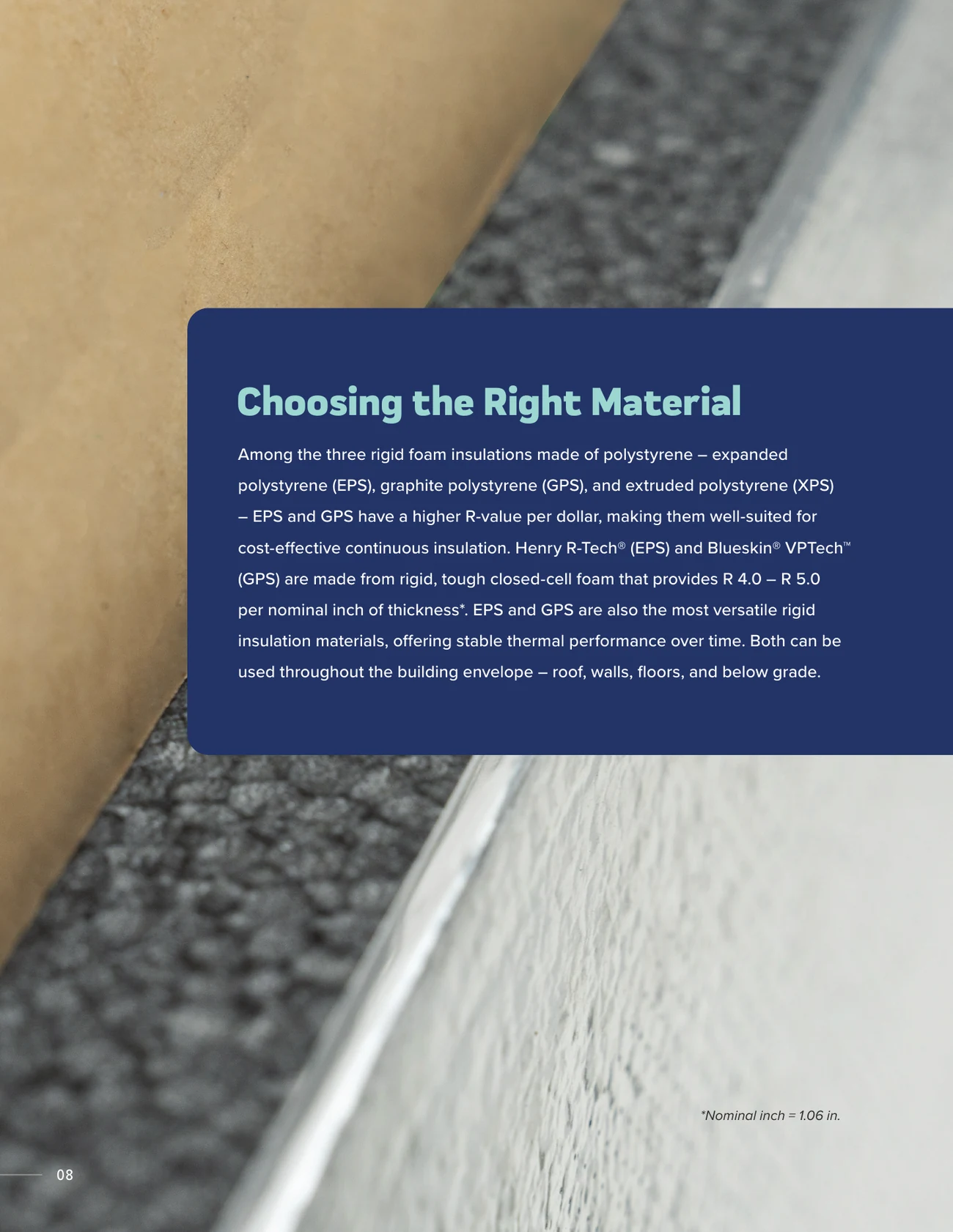 Continuous insulation, the key to building comfort and energy efficiency: the wall system brochure, page 8