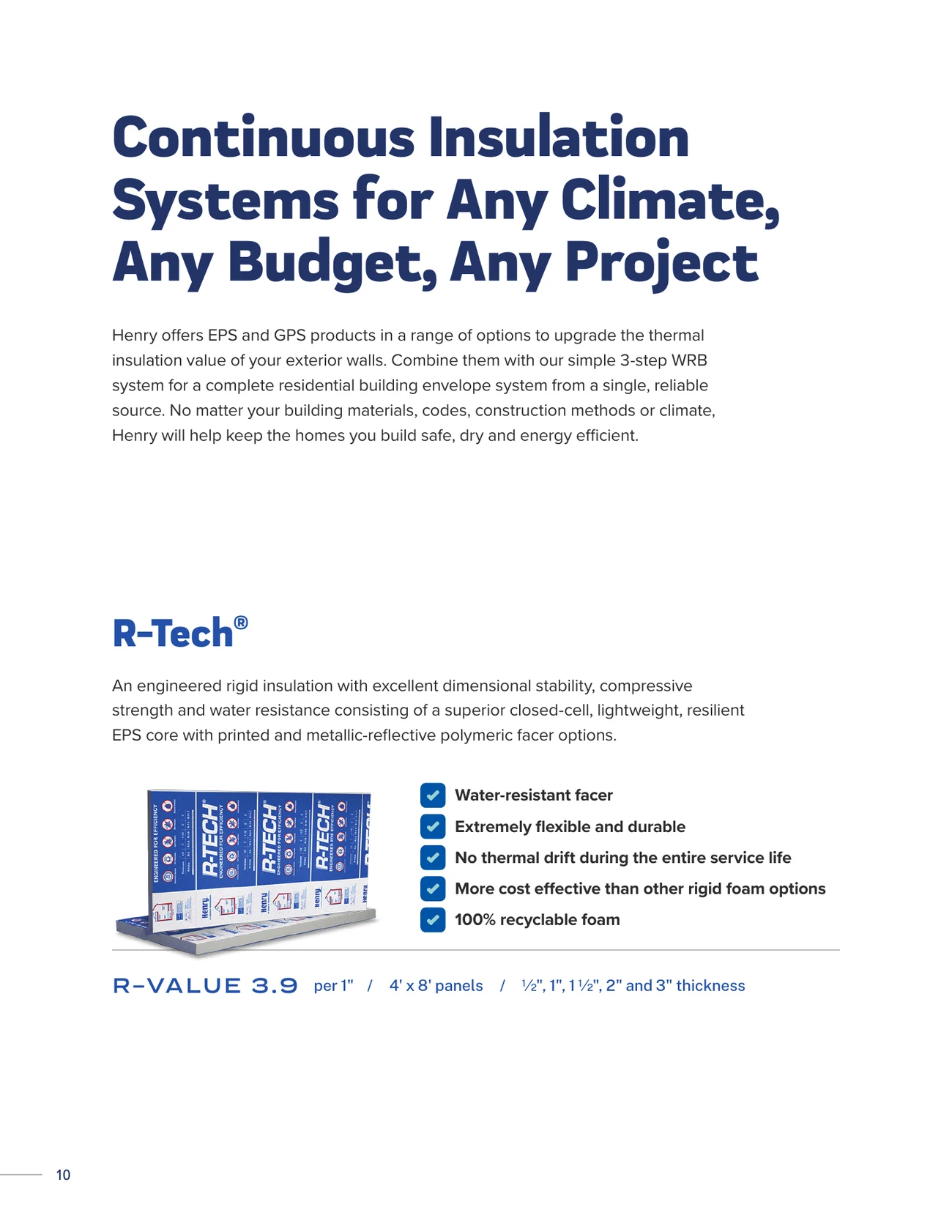 Continuous insulation, the key to building comfort and energy efficiency: the wall system brochure, page 10