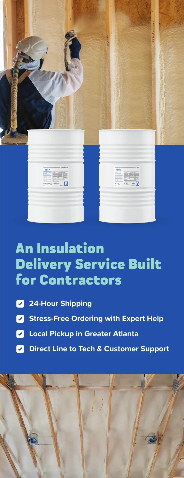 The right gate, inside: an insulation delivery service built for contractors