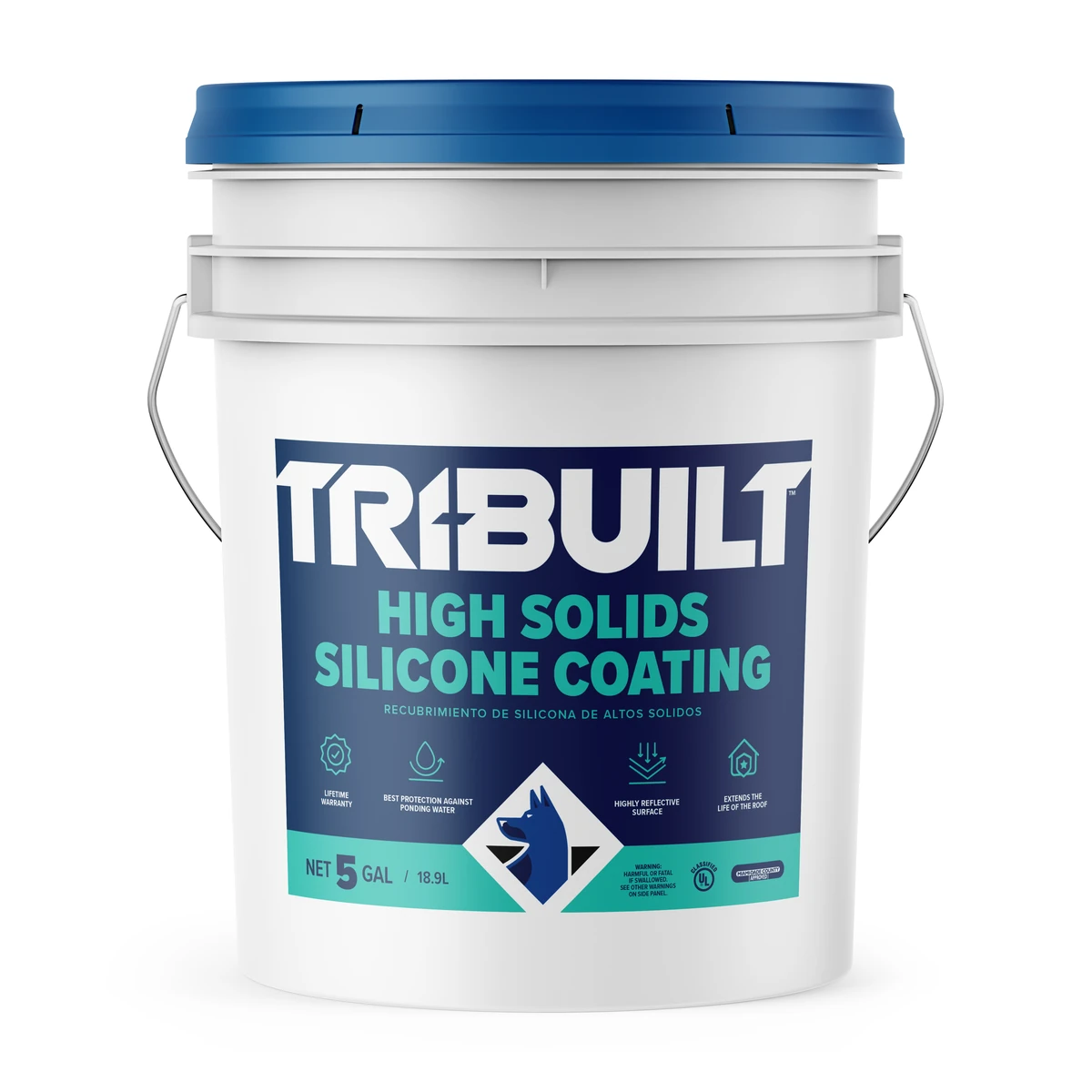 Tri-Built High Solids Silicone Coating, a 5-gallon pail