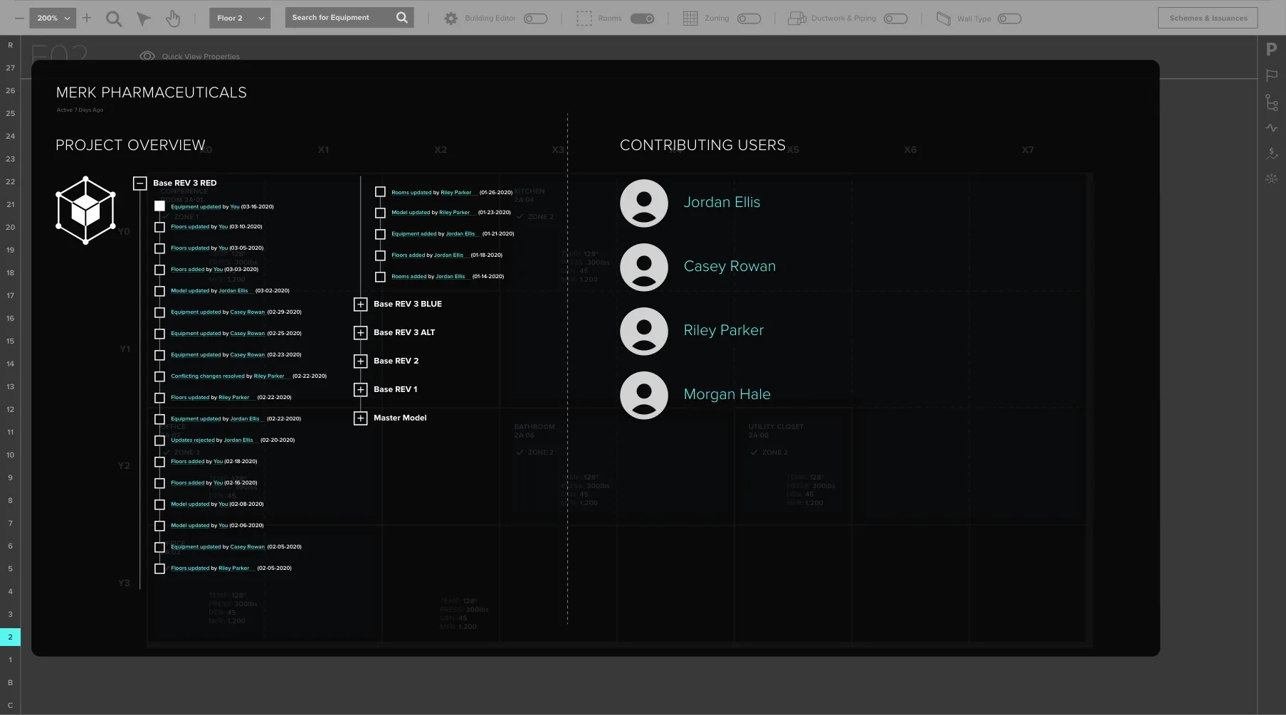Change tracking, screen 3 of 8