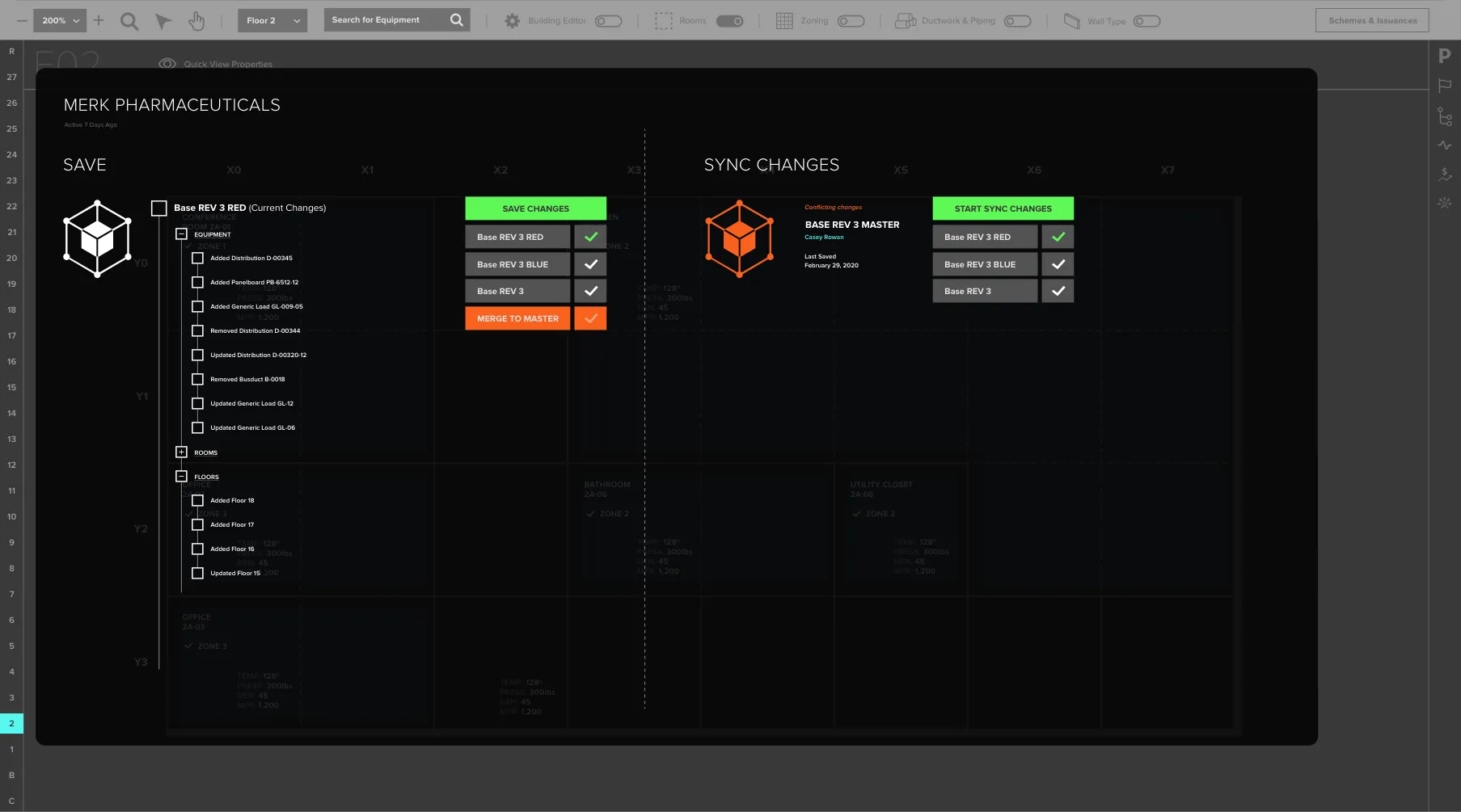 Change tracking, screen 5 of 8
