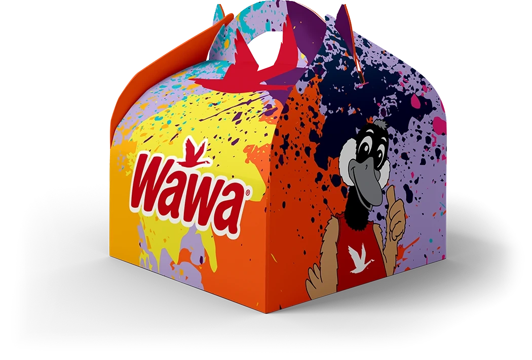Kids meal box, splatter