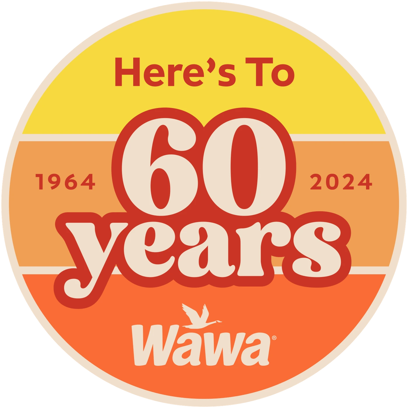 Here&rsquo;s to 60 years, 1964 to 2024, Wawa