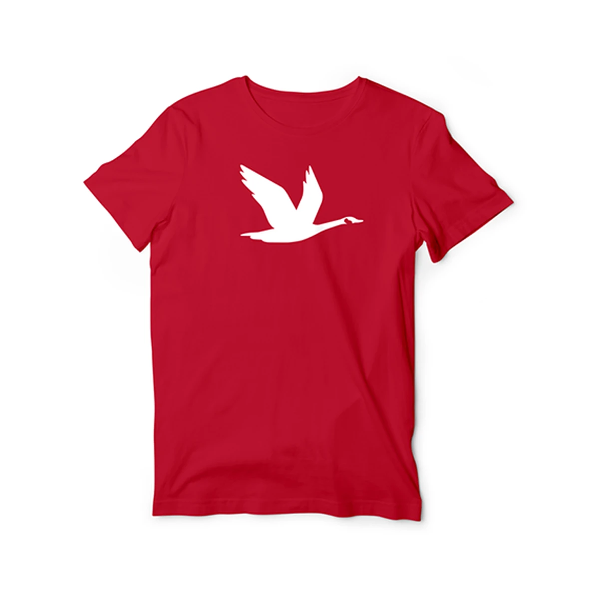 Goose, red tee